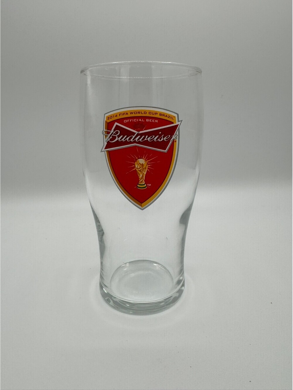 2014 FIFA World Cup Brazil Budweiser Beer Glass Rise As One Official Beer